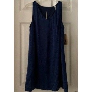 Peppermint Slip Dress NWT Navy Blue Sleeveless USA Made Women's Small